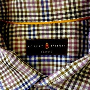Robert Talbott 2XLT 100% Cotton Men’s Dress Shirt-Like New Freshly Dry-cleaned